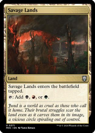 Savage Lands (Ripple Foil) [Modern Horizons 3 Commander]