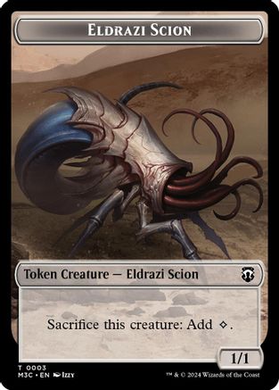 Eldrazi Scion // Eldrazi Spawn Double-Sided Token [Modern Horizons 3 Commander Tokens]