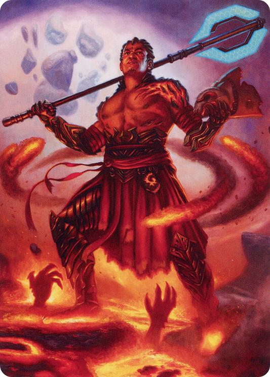 Koth, Fire of Resistance // Koth, Fire of Resistance (AONE-031) - Phyrexia: All Will Be One Art Series (Borderless)