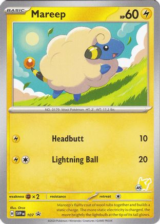 Mareep - Pikachu 45  Battle Academy 2024 - Promo