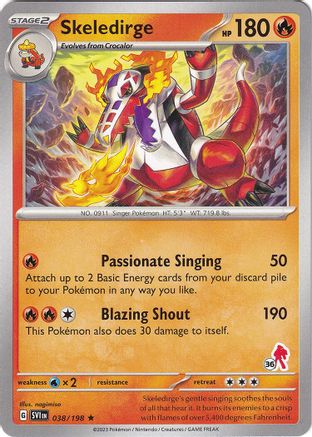 Skeledirge - Armarouge 36  Battle Academy 2024 - Rare