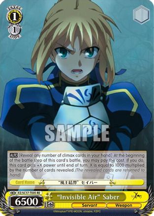 "Invisible Air" Saber (TD) (FZ/SC17-TE05 RE) - Fate/Zero Chronicle Set