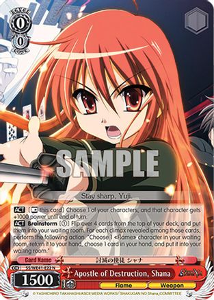 Apostle of Destruction, Shana (SS/WE41-E22 N) - Shakugan no Shana Premium Booster