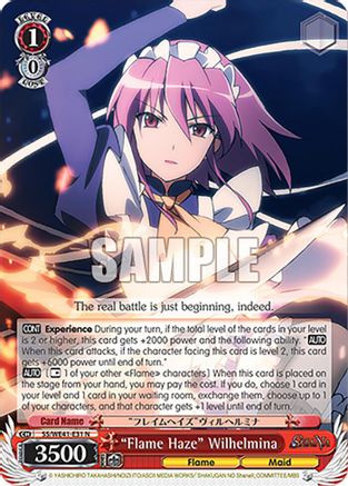 "Flame Haze" Wilhelmina (SS/WE41-E31 N) - Shakugan no Shana Premium Booster