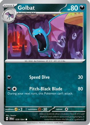 Golbat 028  SV Shrouded Fable - Common