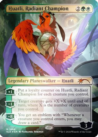 Huatli, Radiant Champion (Rainbow Foil) [Secret Lair Drop Series]