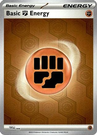 Basic Fighting Energy 006  - Reverse Holofoil SV Shrouded Fable - Common