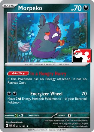 Morpeko 121  - Holofoil Prize Pack Series Cards - Rare