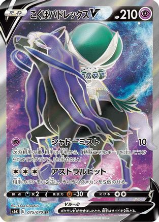 Shadow Rider Calyrex V - 075/070 (075/070) - S6K JetBlack Spirit Holofoil