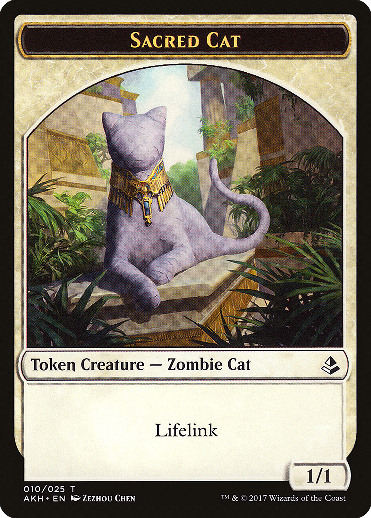 Sacred Cat (AKH-010) - Amonkhet Tokens