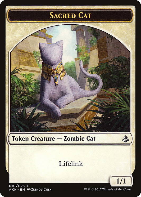 Sacred Cat (AKH-010) - Amonkhet Tokens