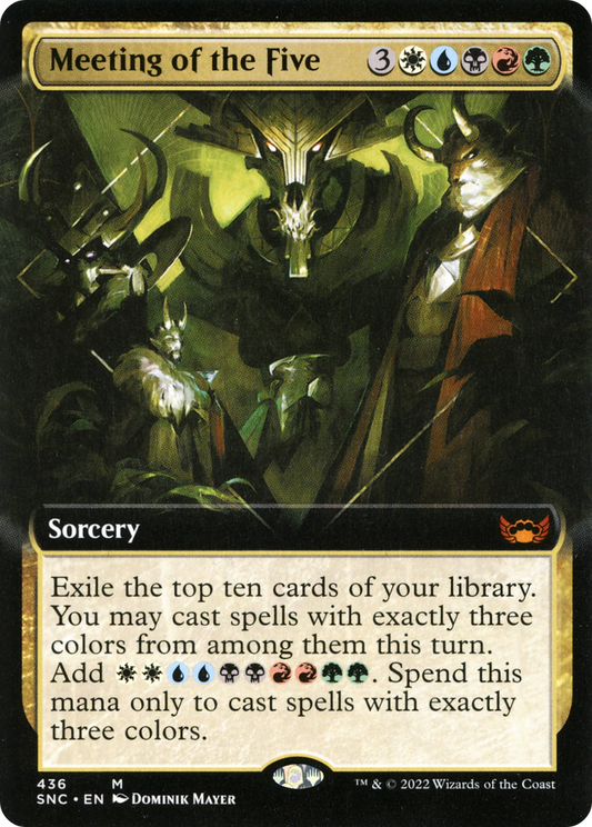 Meeting of the Five (Extended Art) [Streets of New Capenna]