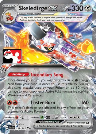 Skeledirge ex 137  - Holofoil Prize Pack Series Cards - Double Rare