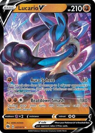 Lucario V 027/073  Deck Exclusives - Promo