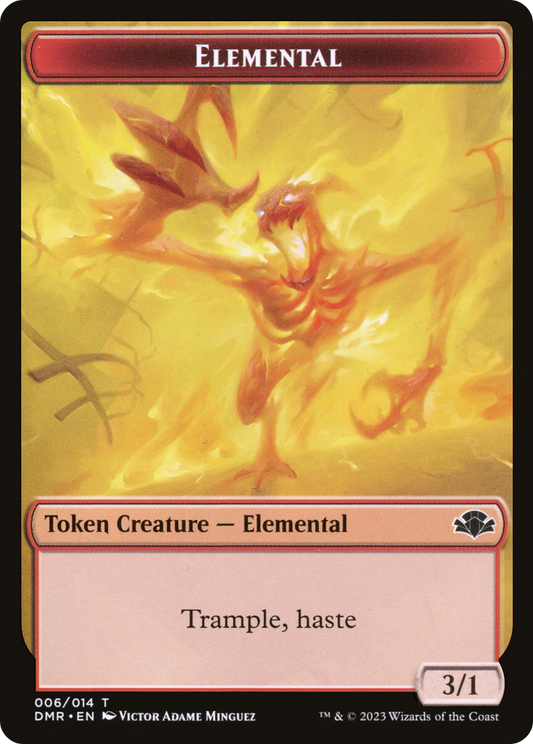 Elemental (TDMR-006) - Dominaria Remastered Tokens Foil