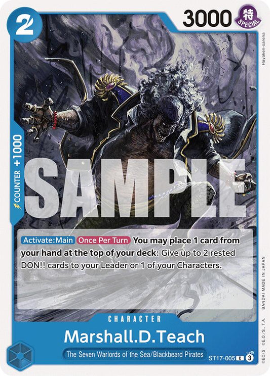 Marshall.D.Teach [Starter Deck: Blue Donquixote Doflamingo]