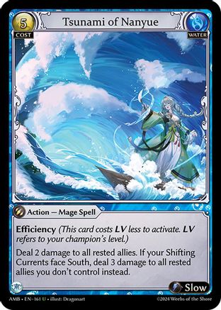 Tsunami of Nanyue (161) - Mortal Ambition Foil