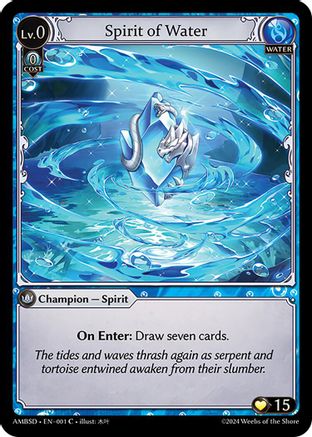 Spirit of Water (001) - Mortal Ambition Starter Decks