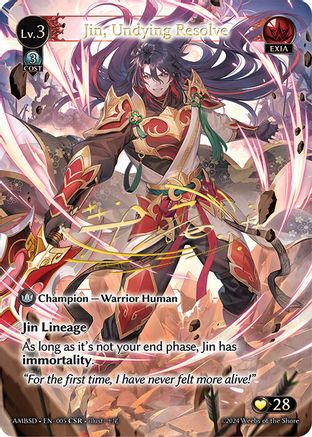 Jin, Undying Resolve (CSR) (005) - Mortal Ambition Starter Decks