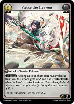 Pierce the Heavens (029) - Mortal Ambition Starter Decks