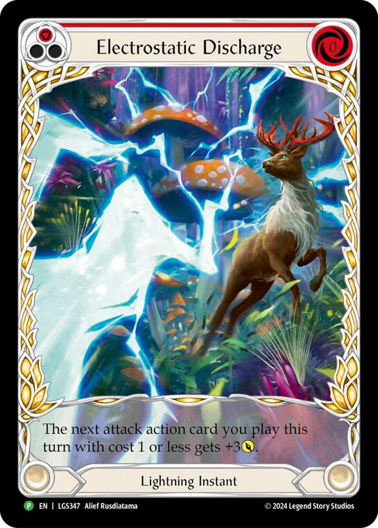Electostatic Discharge (Red) (Extended Art) [LGS347] (Promo)  Rainbow Foil