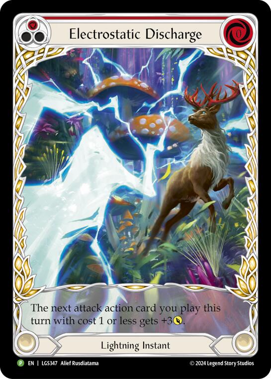 Electostatic Discharge (Red) (Extended Art) [LGS347] (Promo)  Rainbow Foil