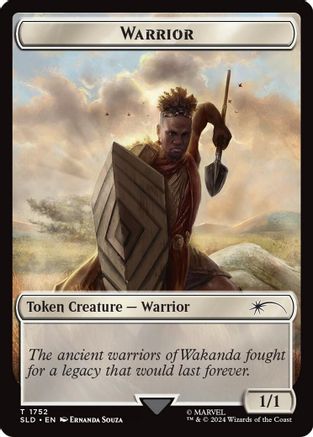 Warrior Token (Rainbow Foil) [Secret Lair Drop Series]