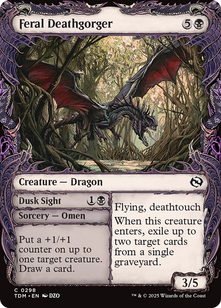 Feral Deathgorger (Showcase) [Tarkir: Dragonstorm]