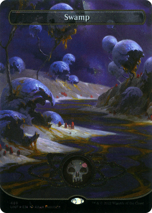 Swamp (488) (Planetary Space-ic Land) (Galaxy Foil) [Unfinity]