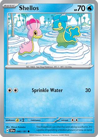 Shellos 046  - Reverse Holofoil SV08 Surging Sparks - Common
