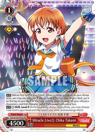 Miracle Live Chika Takami (PR) (SIS/W109-E140 PR) - Love Live! School idol festival 2 MIRACLE LIVE!