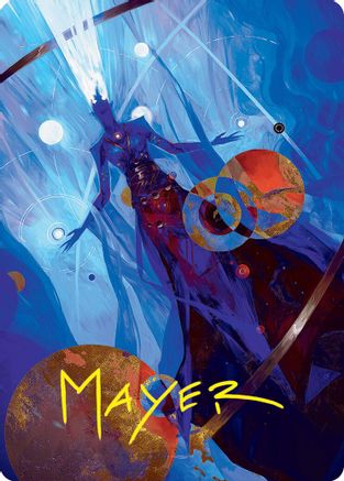 Omniscience Art Card (32/54) (Gold-Stamped Signature) [Foundations Art Series]