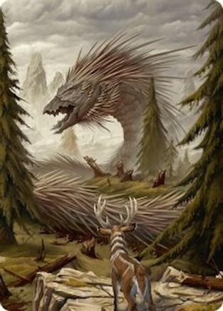 Quilled Greatwurm Art Card (44/54) [Foundations Art Series]