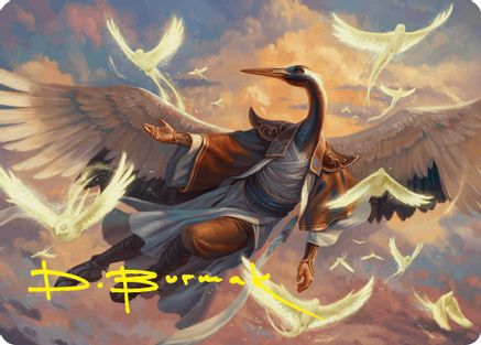 Kykar, Zephyr Awakener Art Card (16/54) (Gold-Stamped Signature) [Foundations Art Series]