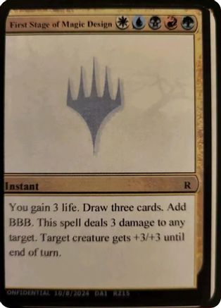 First Stage of Magic Design [Unknown Event]