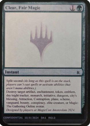Clear, Fair Magic [Mystery Booster 2 Playtest Cards]