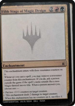 Fifth Stage of Magic Design [Mystery Booster 2 Playtest Cards]