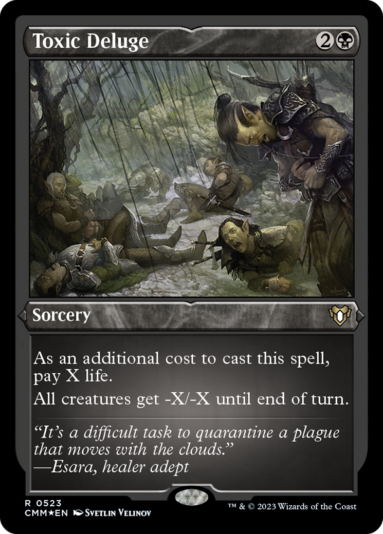 Toxic Deluge (Foil Etched) [Commander Masters]