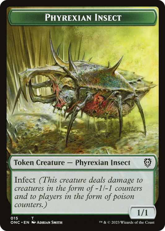 Phyrexian Insect (TONC-015) - Phyrexia: All Will Be One Commander Tokens