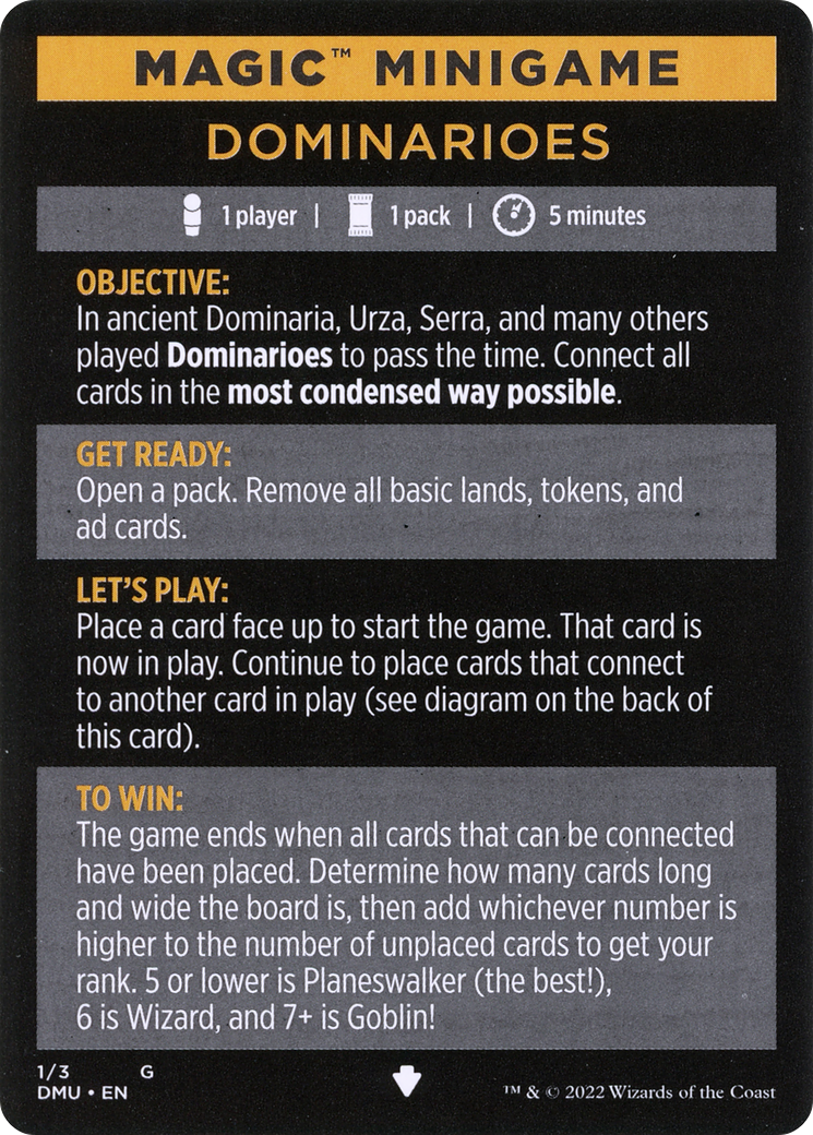 Dominarioes // Dominarioes (cont'd) (MDMU-001) - Dominaria United Minigames