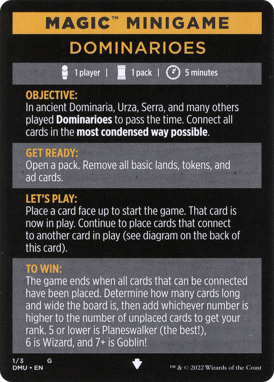 Dominarioes // Dominarioes (cont'd) (MDMU-001) - Dominaria United Minigames