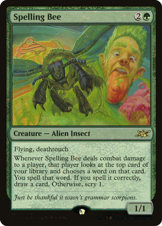 Spelling Bee (Galaxy Foil) (UNF-441) - Unfinity Foil