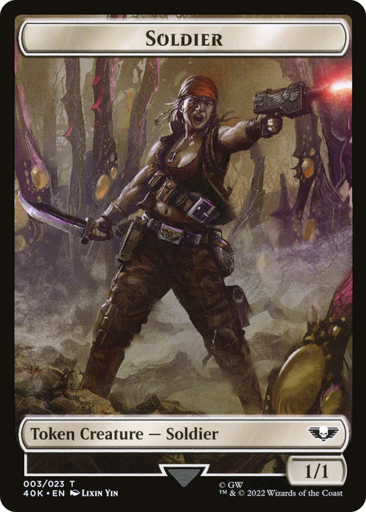 Soldier (T40K-003) - Warhammer 40,000 Tokens
