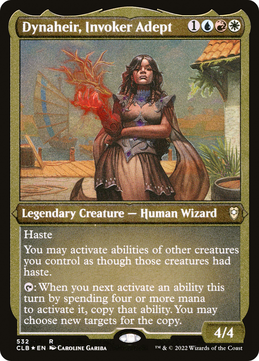 Dynaheir, Invoker Adept (Foil Etched) [Commander Legends: Battle for Baldur's Gate]