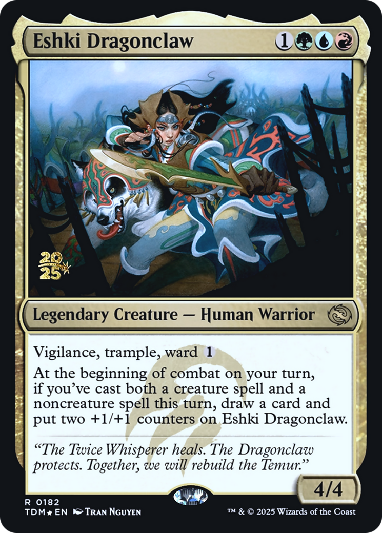Eshki Dragonclaw [Tarkir: Dragonstorm Prerelease Promos]