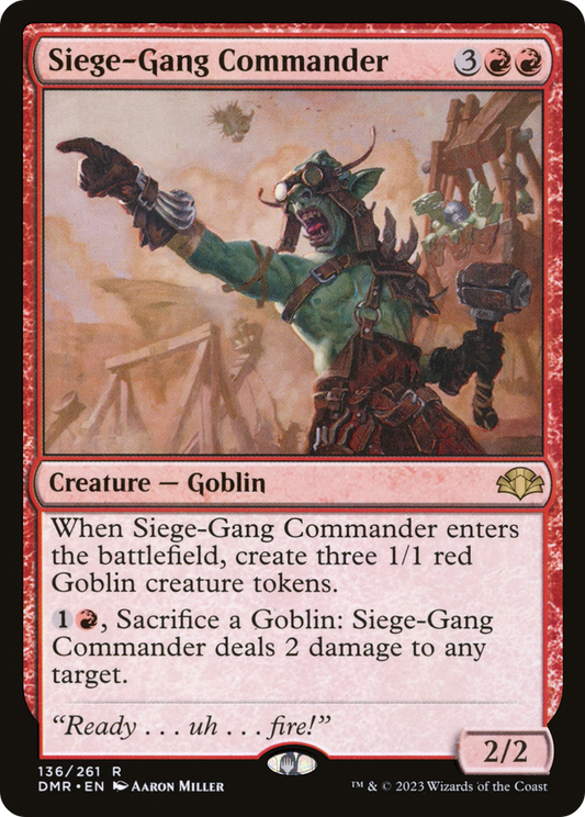 Siege-Gang Commander (DMR-136) - Dominaria Remastered