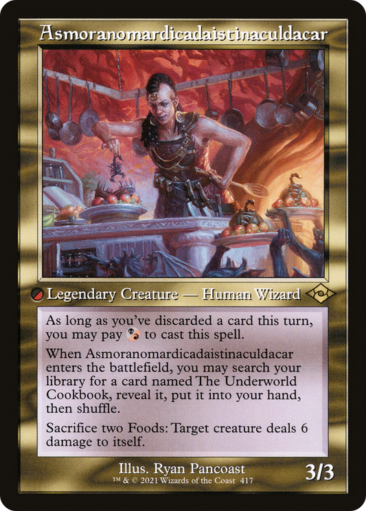 Asmoranomardicadaistinaculdacar (MH2-417) - Modern Horizons 2 Etched Foil