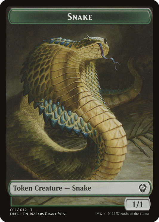 Snake (TDMC-011) - Dominaria United Commander Tokens