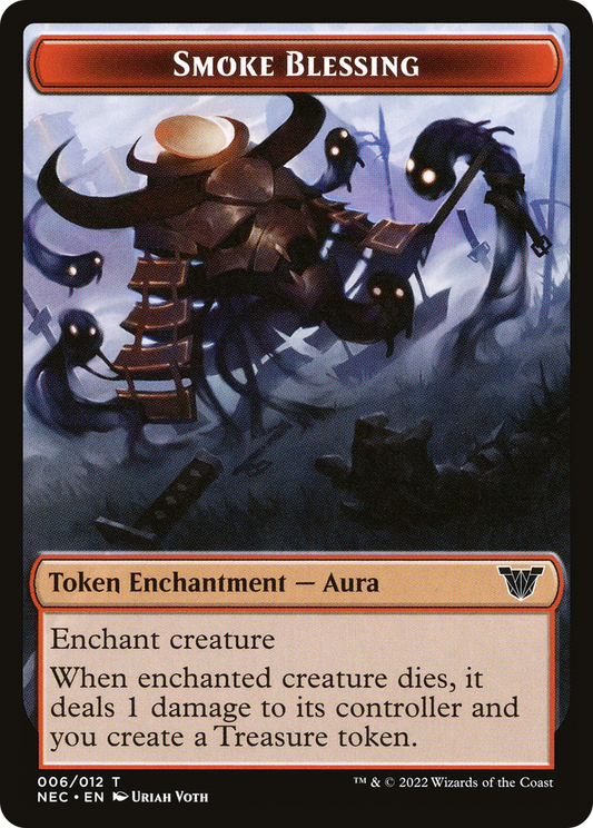 Smoke Blessing (TNEC-006) - Neon Dynasty Commander Tokens Foil