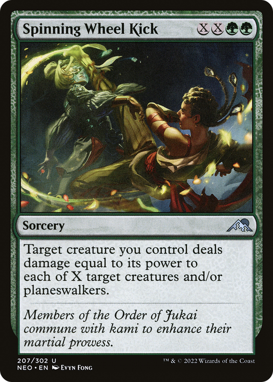 Spinning Wheel Kick (NEO-207) - Kamigawa: Neon Dynasty Foil